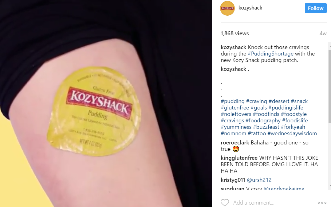Kozy Shack Rice Pudding Marketing
