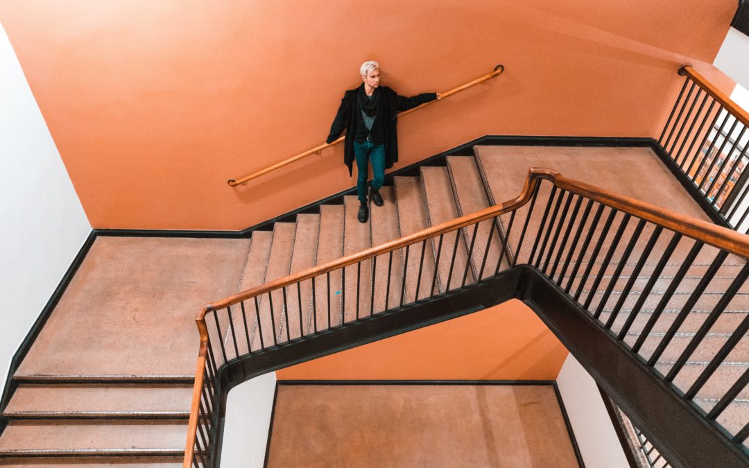 Up and online down stairs